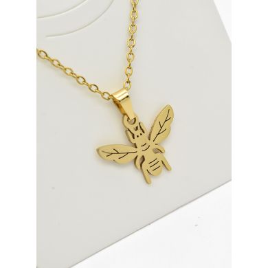 SET DE COLLAR, DIJE Y ARETES EN ACERO INOXIDABLE 316L