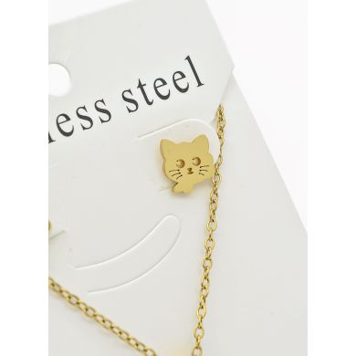 SET DE COLLAR, DIJE Y ARETES EN ACERO INOXIDABLE 316L
