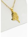 SET DE COLLAR, DIJE Y ARETES EN ACERO INOXIDABLE 316L