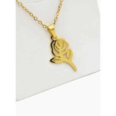 SET DE COLLAR, DIJE Y ARETES EN ACERO INOXIDABLE 316L