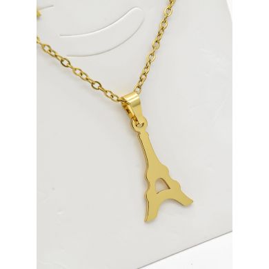 SET DE COLLAR, DIJE Y ARETES EN ACERO INOXIDABLE 316L