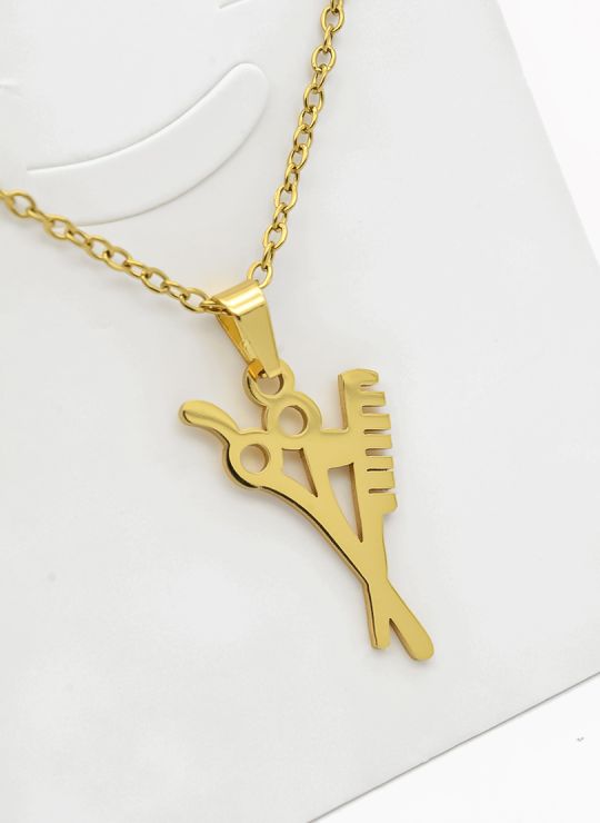 SET DE COLLAR, DIJE Y ARETES EN ACERO INOXIDABLE 316L