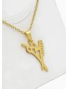 SET DE COLLAR, DIJE Y ARETES EN ACERO INOXIDABLE 316L