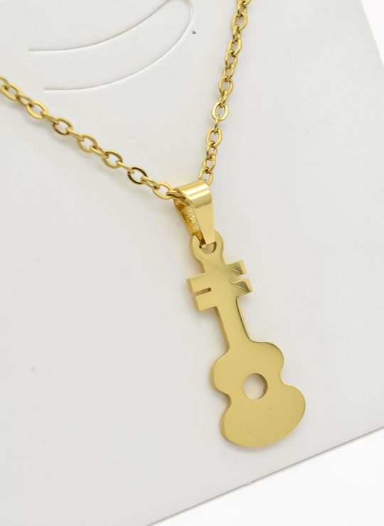 SET DE COLLAR, DIJE Y ARETES EN ACERO INOXIDABLE 316L