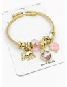 PULSERA TIPO PANDORA BRAZALETE EN RODIO CON MICROCIRCONES
