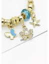 PULSERA TIPO PANDORA BRAZALETE EN RODIO CON MICROCIRCONES