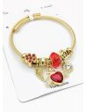 PULSERA TIPO PANDORA BRAZALETE EN RODIO CON MICROCIRCONES