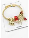 PULSERA TIPO PANDORA BRAZALETE EN RODIO CON MICROCIRCONES