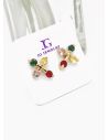 ARETES RODIO MARCA XUPING MICROCIRCONES /YSX