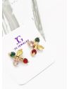 ARETES RODIO MARCA XUPING MICROCIRCONES /YSX