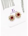 ARETES RODIO MARCA XUPING MICROCIRCONES /YSX