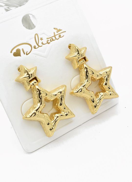ARETES RODIO Y COVERGOLD