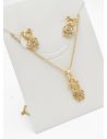 SET DE COLLAR Y DIJE EN RODIO CON MICROCIRCIONES/XUPING