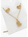 SET DE COLLAR Y DIJE EN RODIO CON MICROCIRCIONES/XUPING