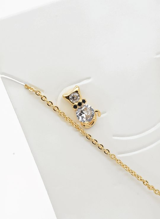 SET DE COLLAR Y DIJE EN RODIO CON MICROCIRCIONES/XUPING