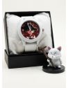 SET DE RELOJ CON PERSONAJE DE COLECCION Y ESTUCHE DE LUJO