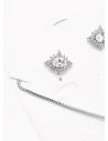 SET DE COLLAR Y DIJE EN RODIO CON MICROCIRCIONES/XUPING