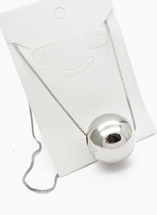 SET DE COLLAR Y DIJE EN RODIO CON MICROCIRCIONES/XUPING