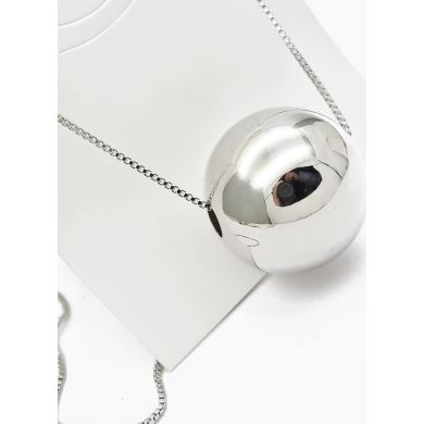 SET DE COLLAR Y DIJE EN RODIO CON MICROCIRCIONES/XUPING
