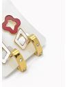 SET DE ARETES X 3 CRISTALES SURTIDO/ACERO INOXIDABLE