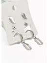 SET DE ARETES X 3 CRISTALES SURTIDO/ACERO INOXIDABLE