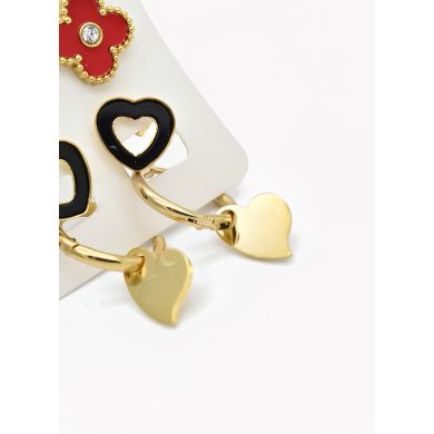 SET DE ARETES X 3 CRISTALES SURTIDO/ACERO INOXIDABLE