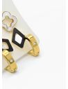 SET DE ARETES X 3 CRISTALES SURTIDO/ACERO INOXIDABLE