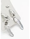 SET DE ARETES X 3 CRISTALES SURTIDO/ACERO INOXIDABLE