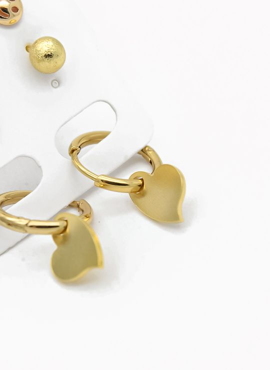 SET DE ARETES X 3 PARES RODIO XUPING /GARANTIZADO