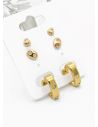 SET DE ARETES X 3 PARES RODIO XUPING /GARANTIZADO