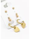 SET DE ARETES X 3 PARES RODIO XUPING /GARANTIZADO