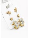 SET DE ARETES X 3 PARES RODIO XUPING /GARANTIZADO