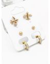 SET DE ARETES X 3 PARES RODIO XUPING /GARANTIZADO