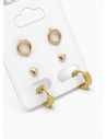 SET DE ARETES X 3 PARES RODIO XUPING /GARANTIZADO
