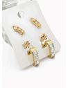 SET DE ARETES X 3 PARES RODIO XUPING /GARANTIZADO