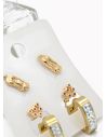 SET DE ARETES X 3 PARES RODIO XUPING /GARANTIZADO