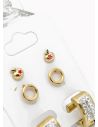 SET DE ARETES X 3 PARES RODIO XUPING /GARANTIZADO