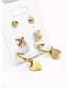 SET DE ARETES X 3 PARES RODIO XUPING /GARANTIZADO