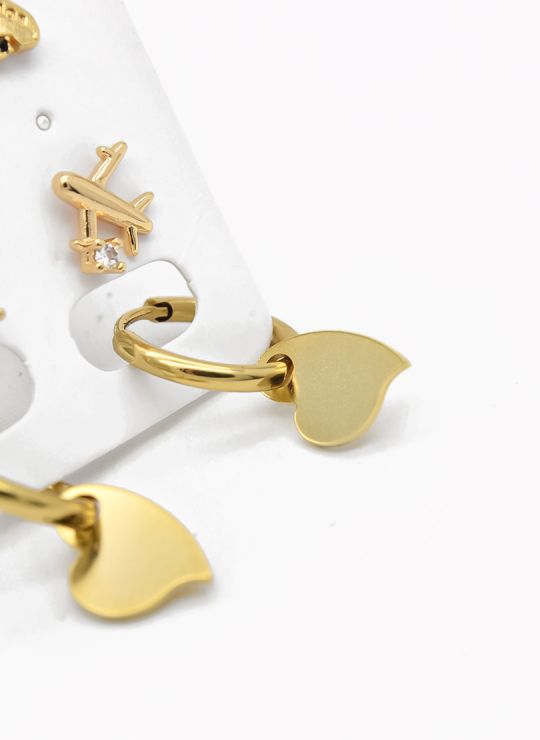 SET DE ARETES X 3 PARES RODIO XUPING /GARANTIZADO