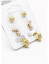 SET DE ARETES X 3 PARES RODIO XUPING /GARANTIZADO