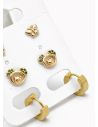 SET DE ARETES X 3 PARES RODIO XUPING /GARANTIZADO