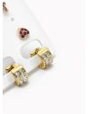 SET DE ARETES X 3 PARES RODIO XUPING /GARANTIZADO