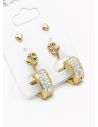 SET DE ARETES X 3 PARES RODIO XUPING /GARANTIZADO