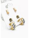SET DE ARETES X 3 PARES RODIO XUPING /GARANTIZADO