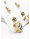 SET DE ARETES X 3 PARES RODIO XUPING /GARANTIZADO