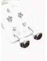 SET DE ARETES X 3 PARES RODIO XUPING /GARANTIZADO