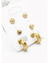 SET DE ARETES X 3 PARES RODIO XUPING /GARANTIZADO