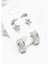 SET DE ARETES X 3 PARES RODIO XUPING /GARANTIZADO