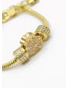 PULSERA / BRAZALETE EN RODIO CON MICROCIRCONES