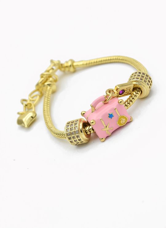 PULSERA / BRAZALETE EN RODIO CON MICROCIRCONES